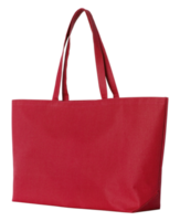 red fabric bag isolated with clipping path for mockup png