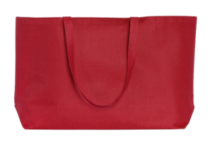 rood kleding stof zak geïsoleerd met knipsel pad voor mockup png
