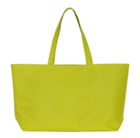 yellow fabric bag isolated with clipping path for mockup png
