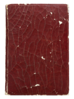 old leather book cover isolated with clipping path for mockup png