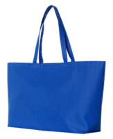 blue fabric bag isolated with clipping path for mockup png