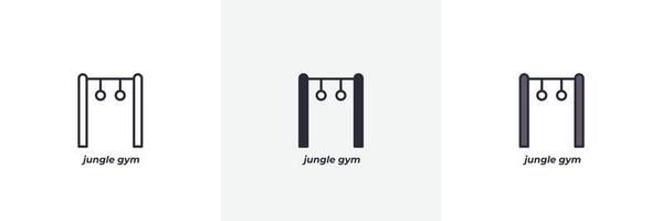 jungle gym icon. Line, solid and filled outline colorful version, outline and filled vector sign. Idea Symbol, logo illustration. Vector graphics