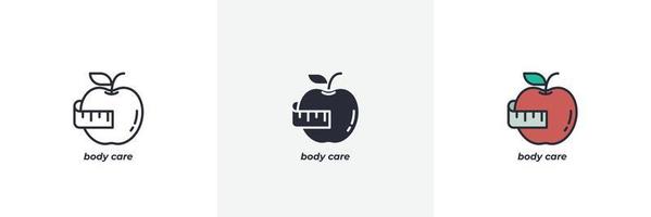 body care icon. Line, solid and filled outline colorful version, outline and filled vector sign. Idea Symbol, logo illustration. Vector graphics