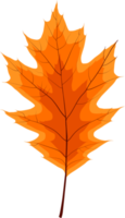 autunno arancia caduto le foglie png