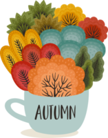 Autumn forest. Illustration png