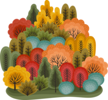 autunno foresta. illustrazione png