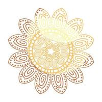 mandala floral style vector