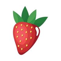 strawberry fresh fruit vector