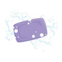 purple soap bar vector