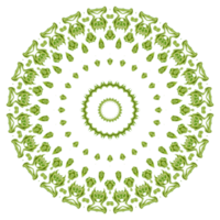 Abstract mandala pattern ornament png