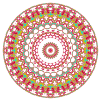 padrão de mandala abstrata com forma redonda png