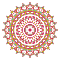 Abstract mandala pattern with round shape png