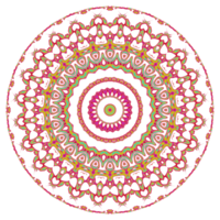 Abstract mandala pattern with round shape png