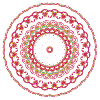 patrón de mandala abstracto con forma redonda png