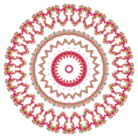 Abstract mandala pattern with round shape png