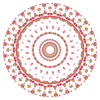 Abstract mandala pattern with round shape png