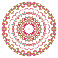 motif de mandala abstrait avec forme ronde png