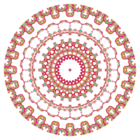 patrón de mandala abstracto con forma redonda png