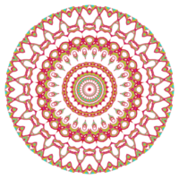 Abstract mandala pattern with round shape png