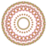 Abstract mandala pattern with round shape png