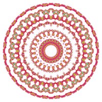 Abstract mandala pattern with round shape png