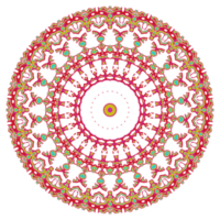 padrão de mandala abstrata com forma redonda png