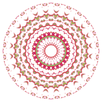 padrão de mandala abstrata com forma redonda png