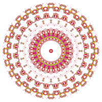 padrão de mandala abstrata com forma redonda png