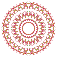 Abstract mandala pattern with round shape png