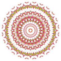 Abstract mandala pattern with round shape png