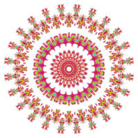 Abstract mandala pattern with round shape png