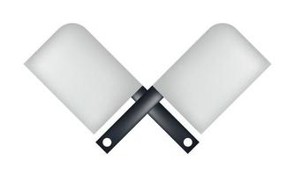 illustration of a butcher knife with a mesh technique vector