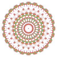 Abstract mandala pattern with round shape png