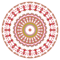 Abstract mandala pattern with round shape png