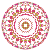 padrão de mandala abstrata com forma redonda png