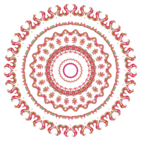 Abstract mandala pattern with round shape png