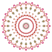 Abstract mandala pattern with round shape png