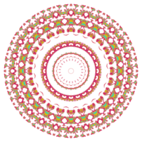 Abstract mandala pattern with round shape png