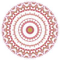 Abstract mandala pattern with round shape png