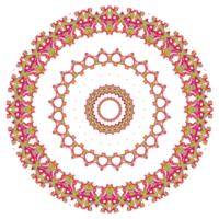 Abstract mandala pattern with round shape png