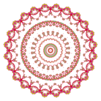 Abstract mandala pattern with round shape png