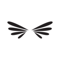 forma de asa para símbolo, logotipo e elemento de design png