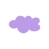 cloud trendy illustration for childish style png