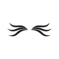 forma de asa para símbolo, logotipo e elemento de design png