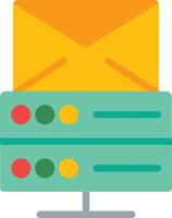 Email Hosting Flat Icon vector