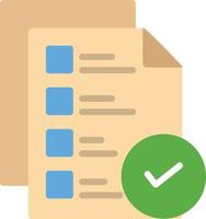File Check Flat Icon vector
