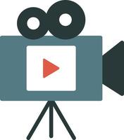 Video Camera Flat Icon vector