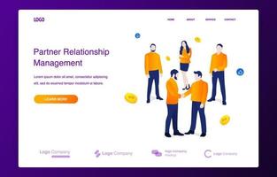 Business Partner Relationship Management vector