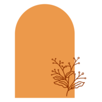 esthetisch bloemenframe png