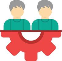 Teamwork Flat Icon vector